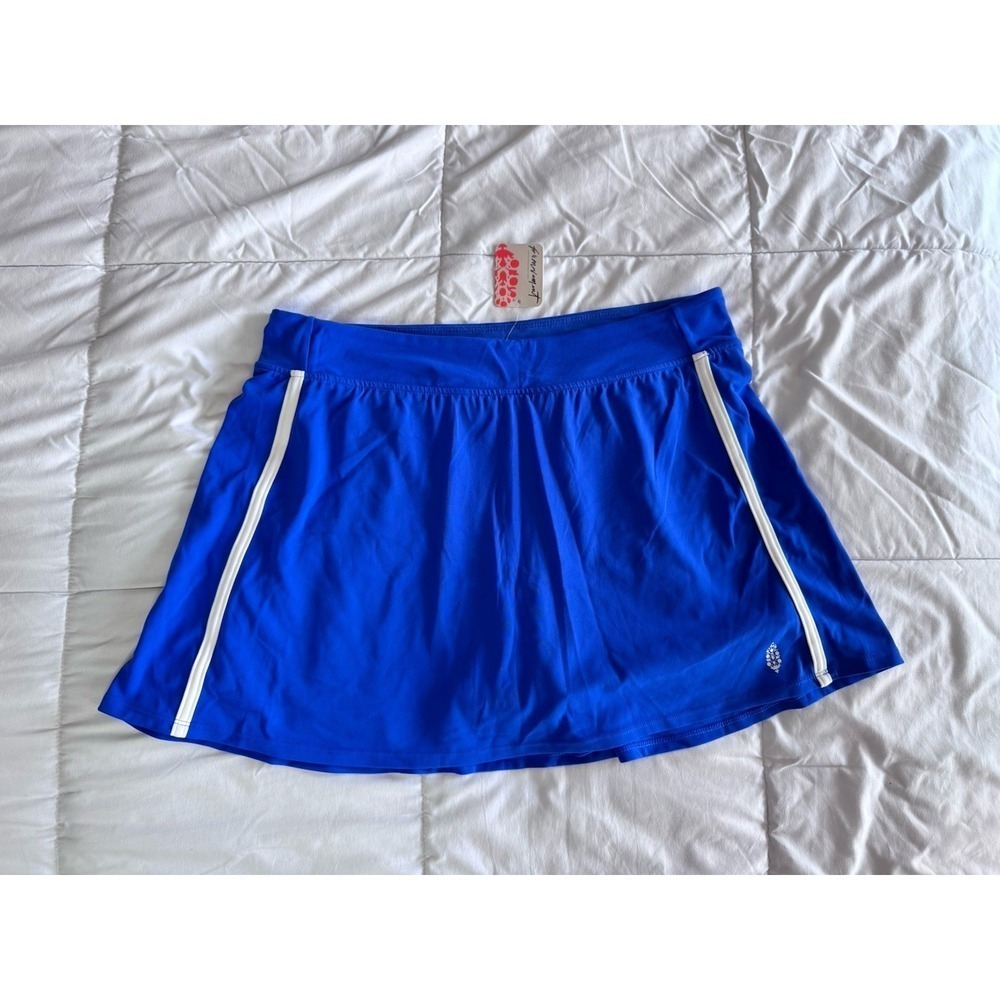 New Free People Movement Never Better Volley Tennis Skort Size XL Royal Blue $68